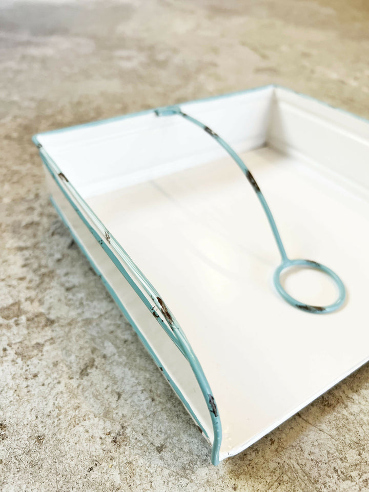 SERVILLETERO BLANCO CELESTE