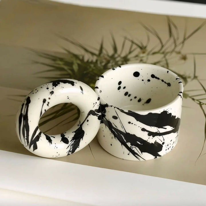 Tazon Mug Cerámica Tinta Donuts 250ml