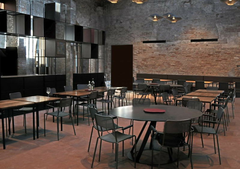 Mesa Comedor Redonda 100 cm Metal Black