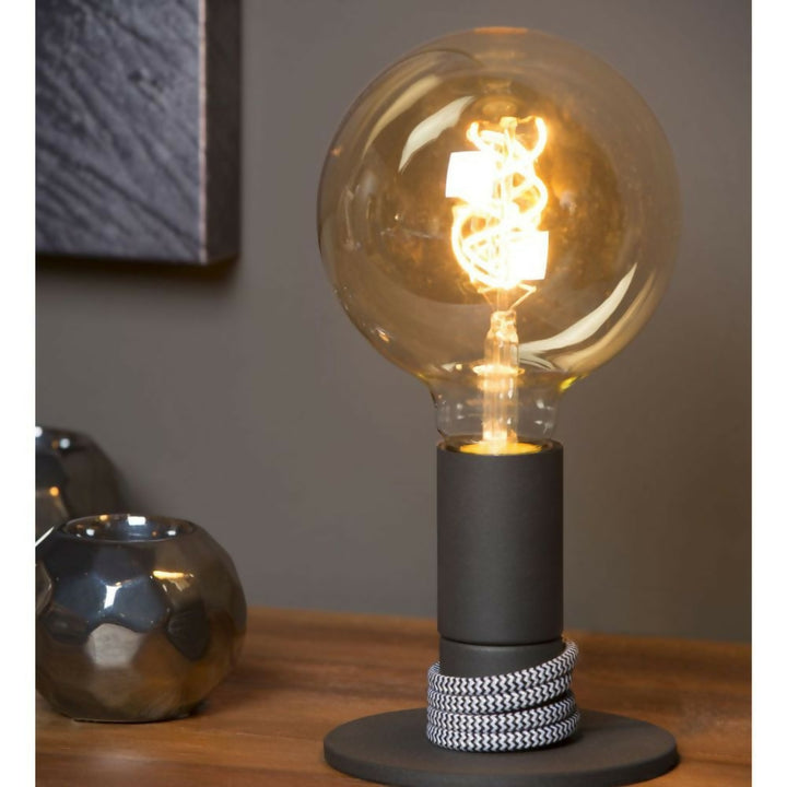 LAMPARA DE MESA MARIT NEGRO 1xE27