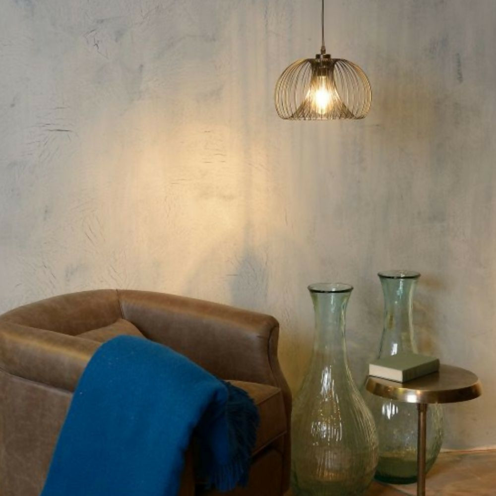 LAMPARA COLGANTE VINTI NEGRO 1xE27