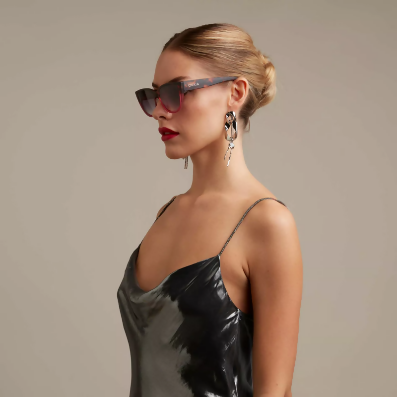 Anteojo de Sol OKKIA Silvia Havana Pink