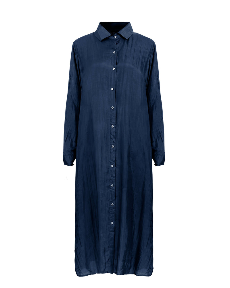 Vestido Camisero 100% seda Hienna