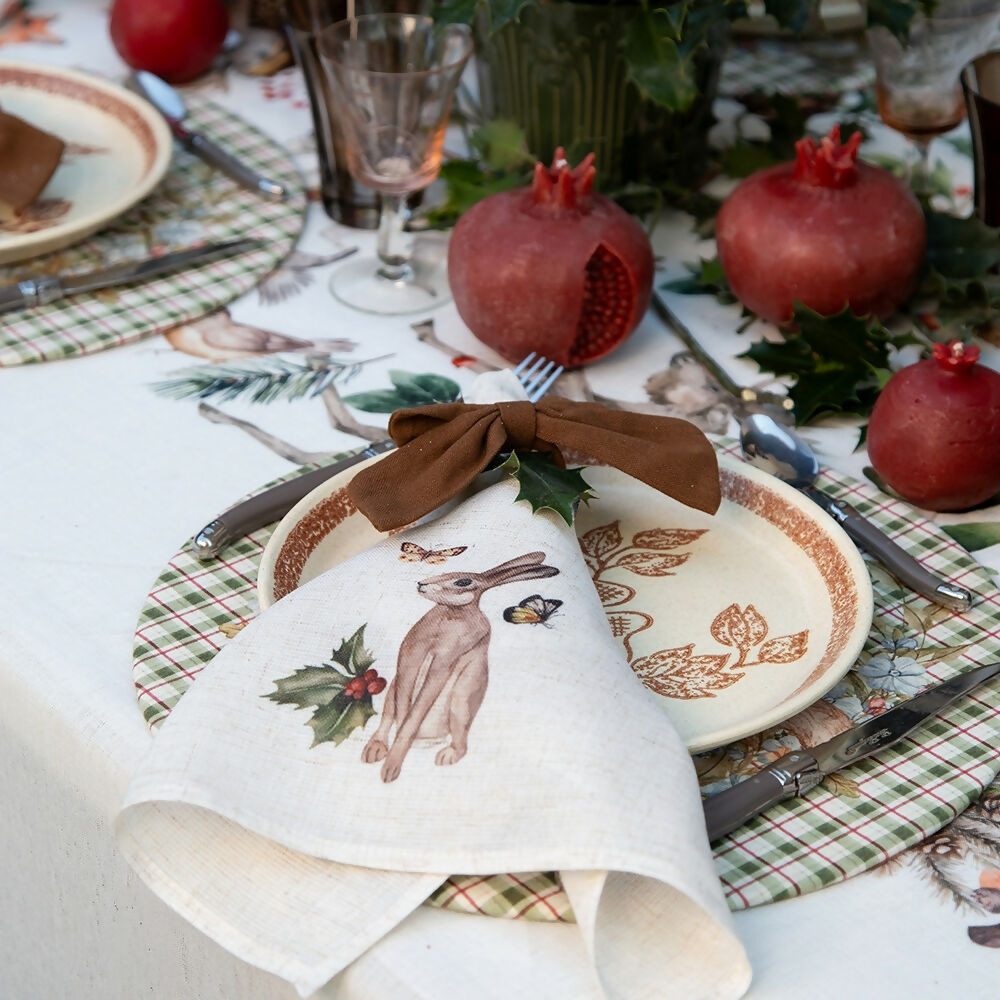 Set 4 Servilletas Woodland - Lino Poliester