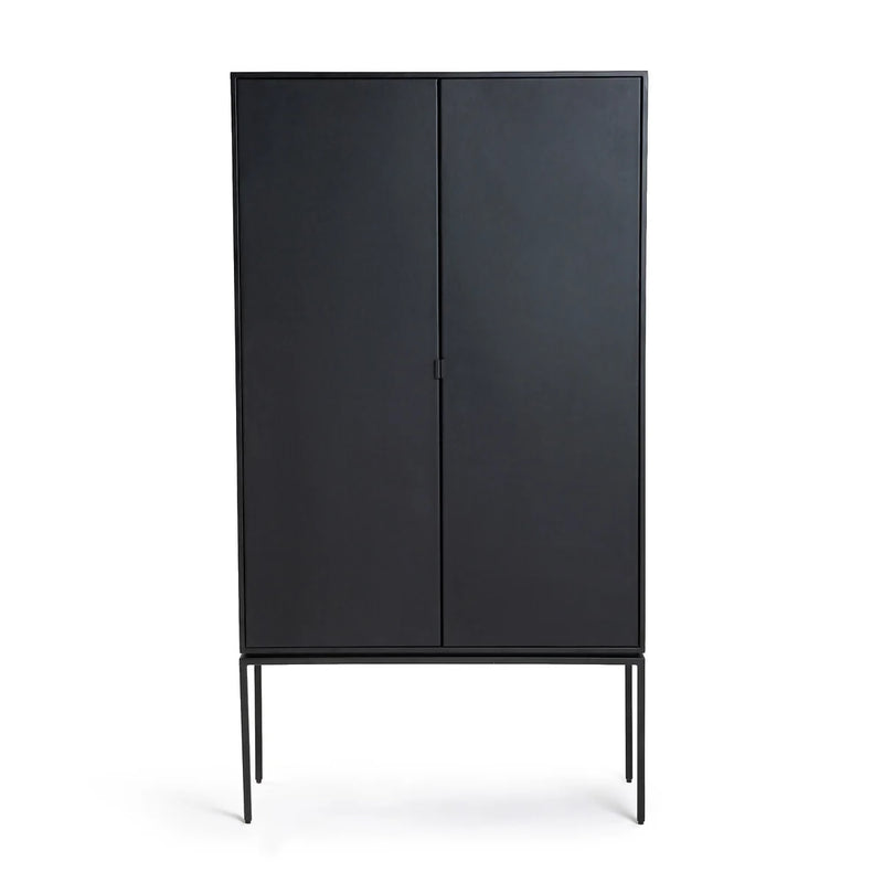 Armario 87 LUXE 2 puerta Abedul | METAL BLACK