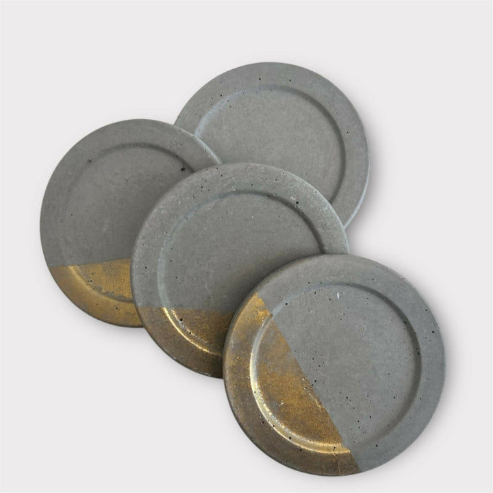 POSAVASOS HORMIGÓN ORO