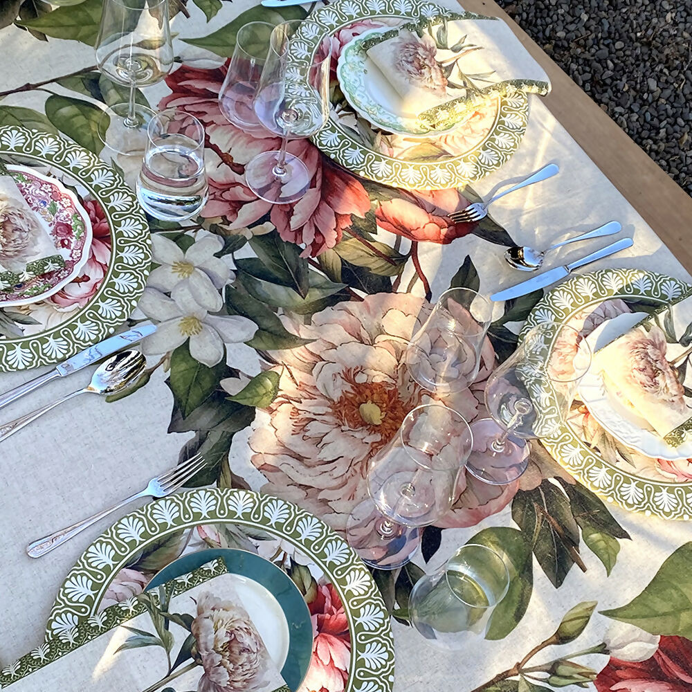 Set 4 Servilletas Camelia - Lino Poliester