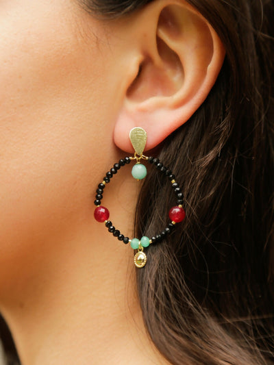 Aros Cleo Negros 2- LD948