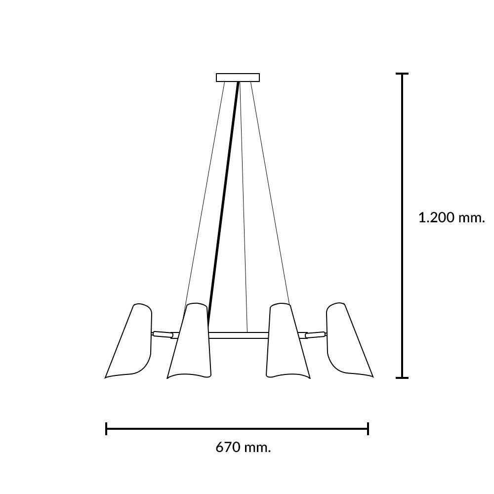 Lámpara Colgante Rossi Antique