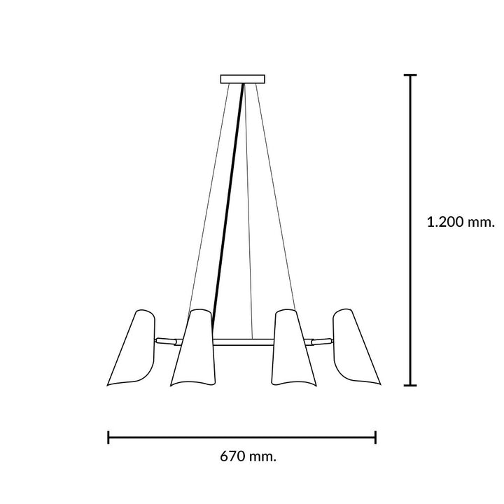 Lámpara Colgante Rossi Antique