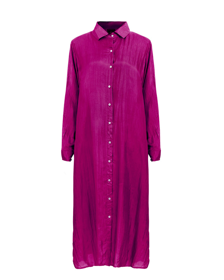 Vestido Camisero 100% seda Hienna