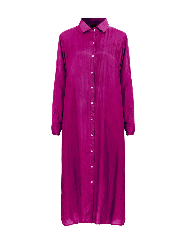 Vestido Camisero 100% seda Hienna