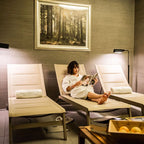 Zona de descanso de The Singular Wellness Spa en Santiago