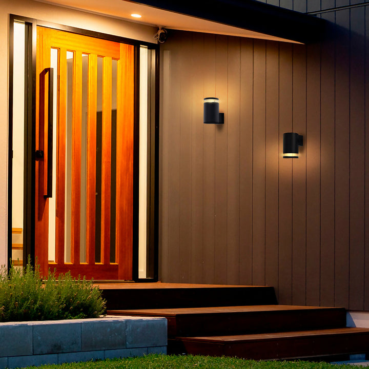 Aplique Aluminio Unidireccional Nash Negro