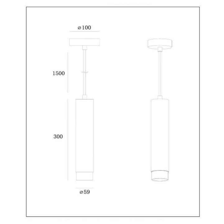 LAMPARA COLGANTE FLORIS NEGRO 1XGU10