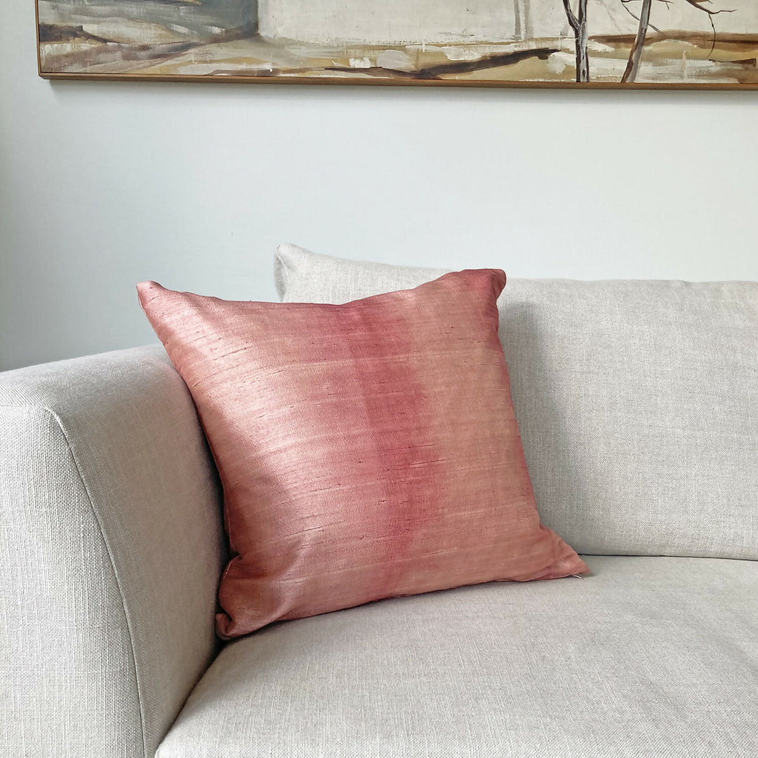 Cojin dupioni 2025 rojo sillon