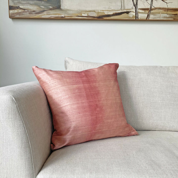 Cojin dupioni 2025 rojo sillon