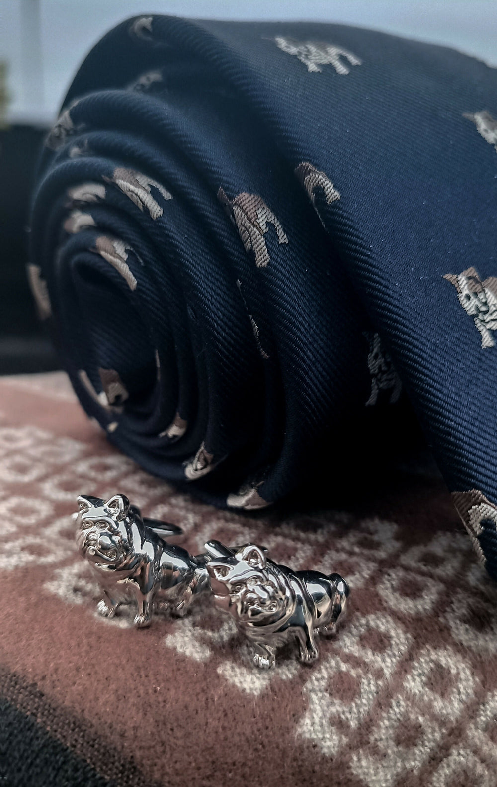 corbata y colleras Bulldog luciacorbatas