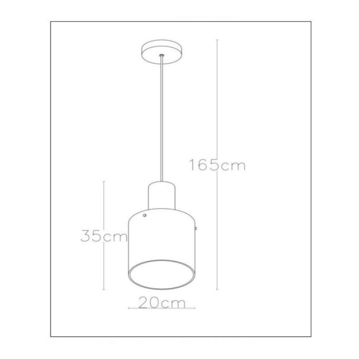 LAMPARA COLGANTE TOLEDO AMBAR 1xE27