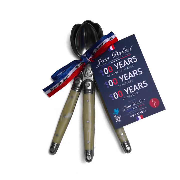 LAGUIOLE SET 4 CUCHARAS MOKA CINTA