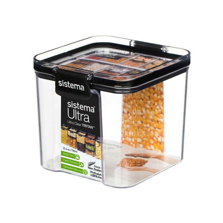Contenedor Ultra Cuadrado 700 ml Sistema