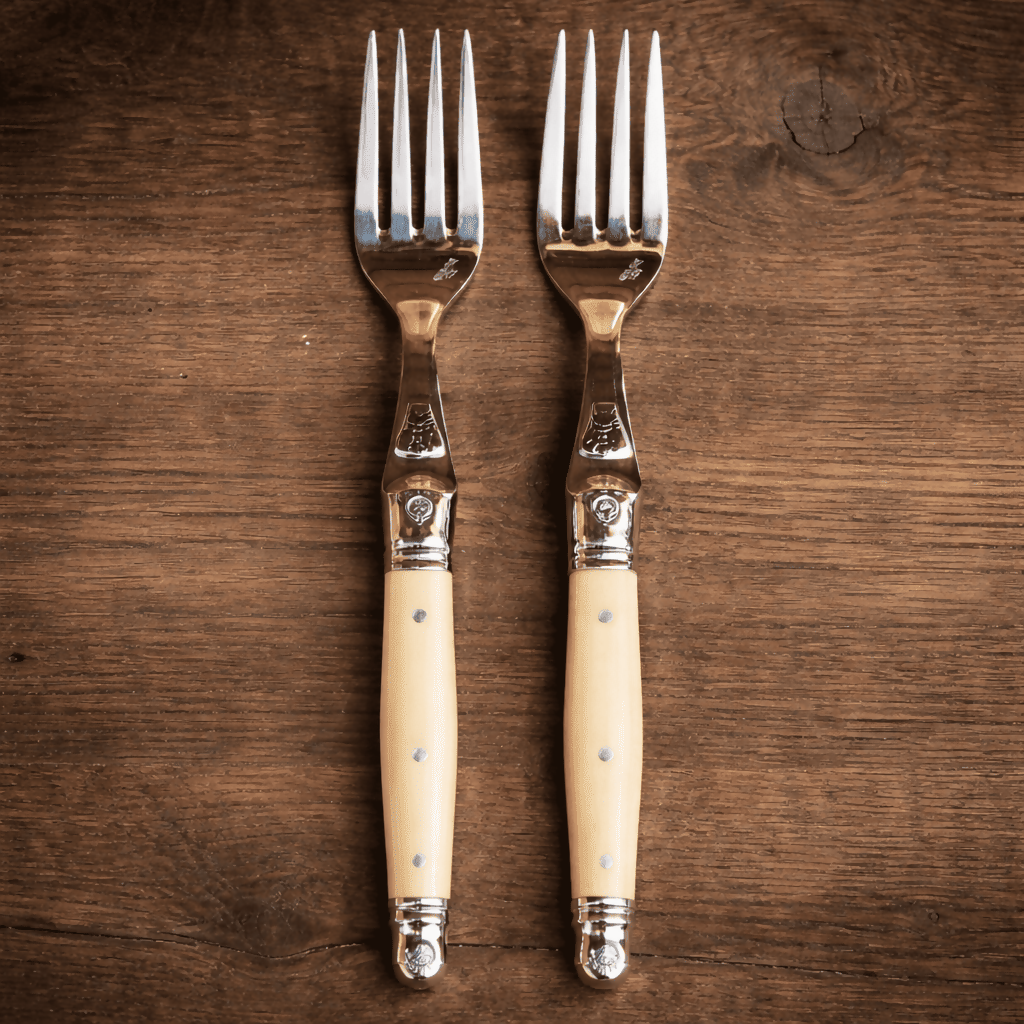 Set 6 Tenedores Postre Ivory Laguiole Jean Dubost