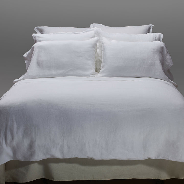 Juego sábana 100% Lino color Off white.