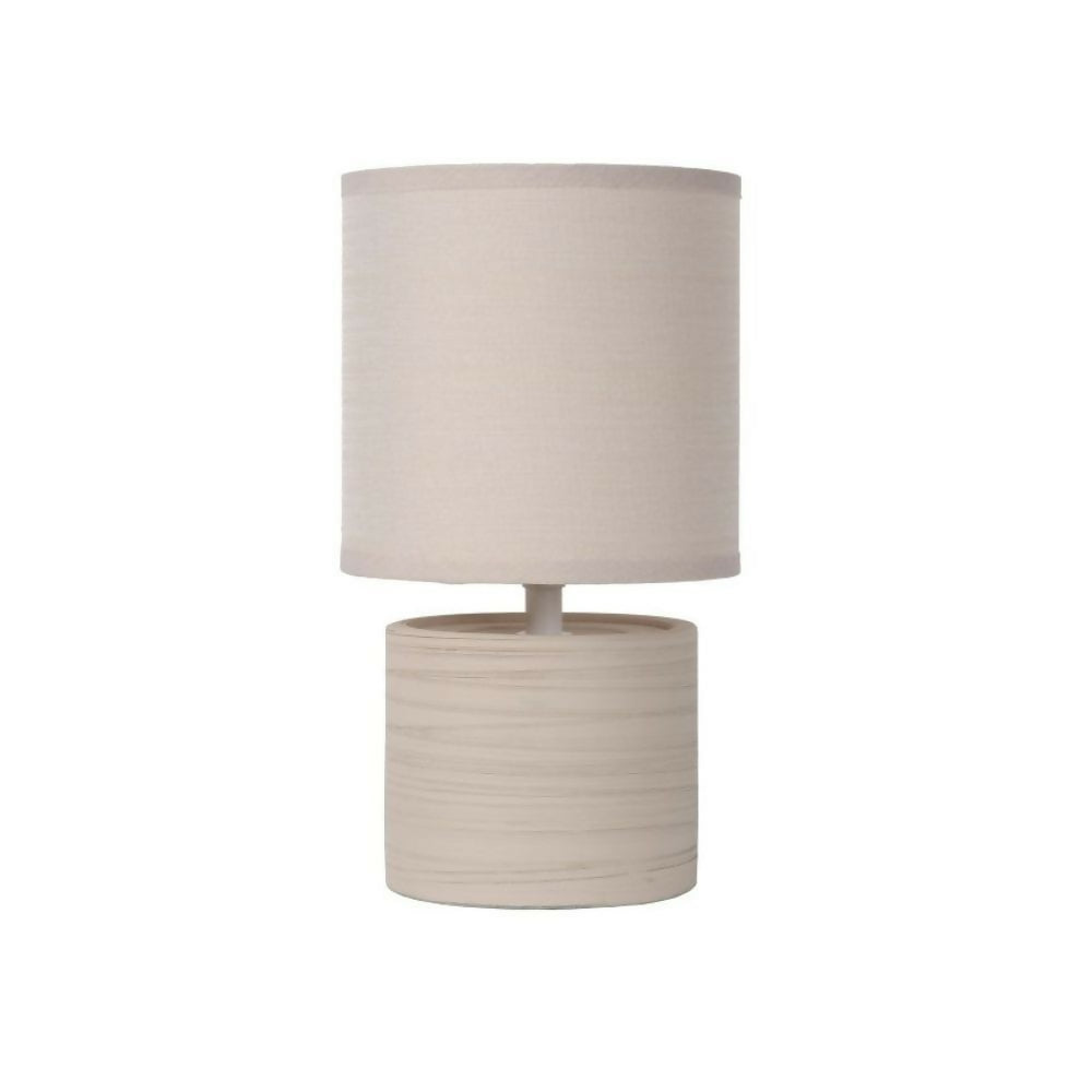 LAMPARA DE MESA GREASBY BEIGE 1xE14
