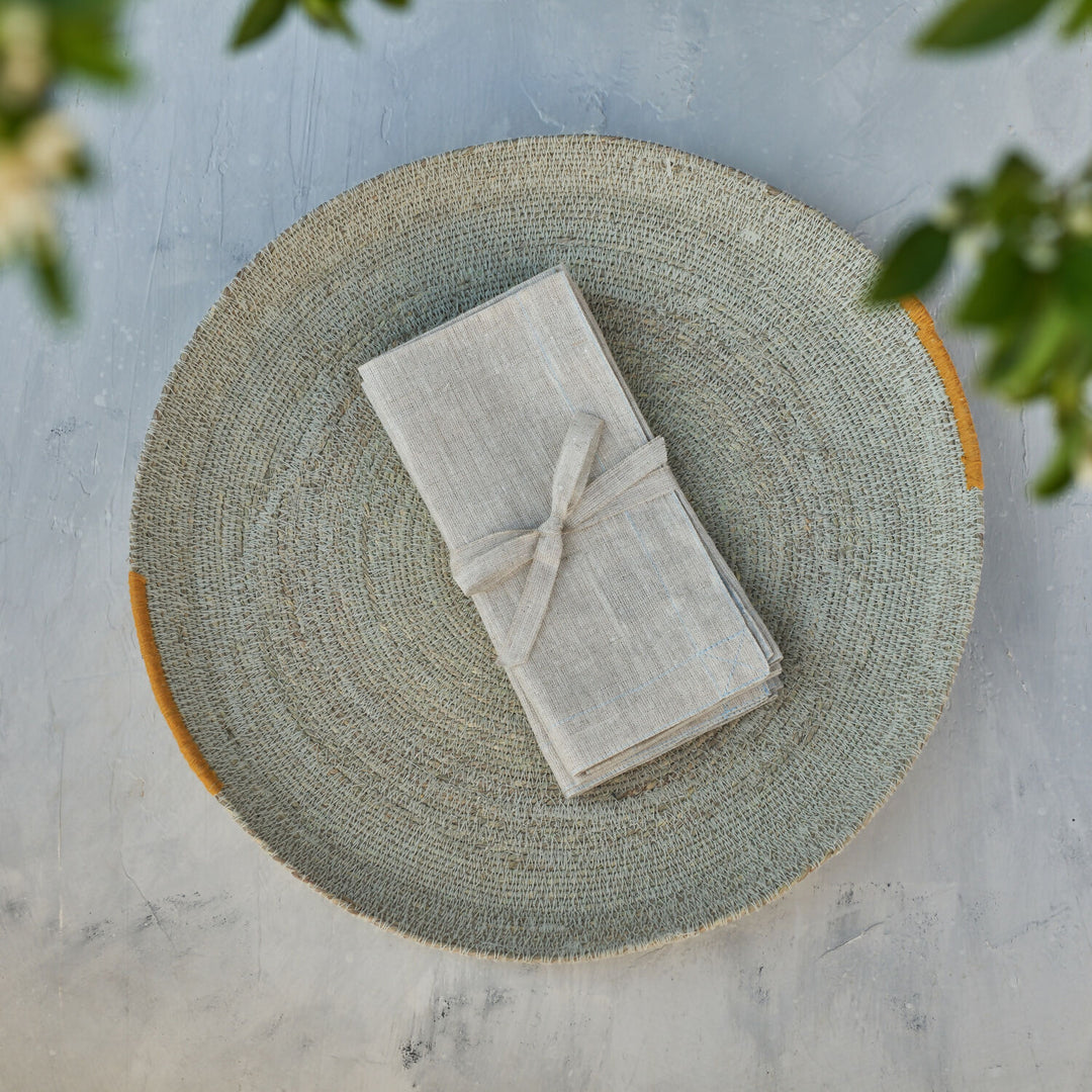 set servilleta lino color natural P
