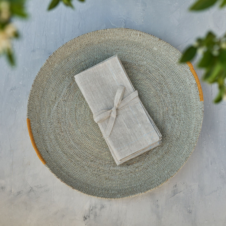 set servilleta lino color natural P