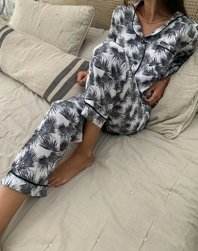 Pack Descanso de Lujo: Pijama Lucía Selva + Antifaz de Seda