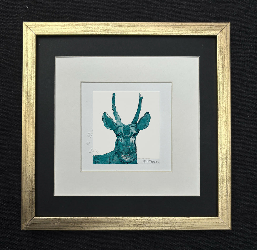 pequeño huemul turquesa