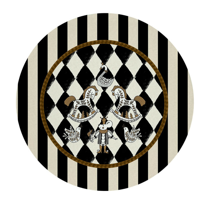 Set 4 Bajoplatos Cascanueces Dorado