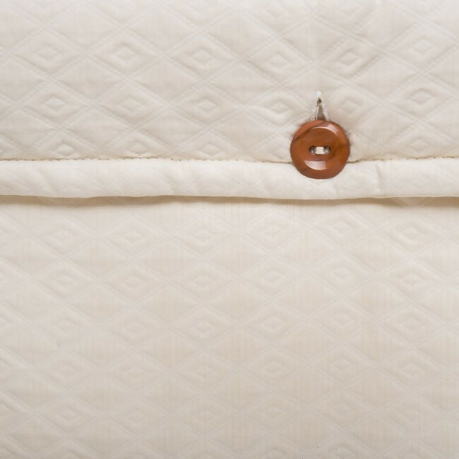 Cuna con dosel Piqué Beige Bee Bee