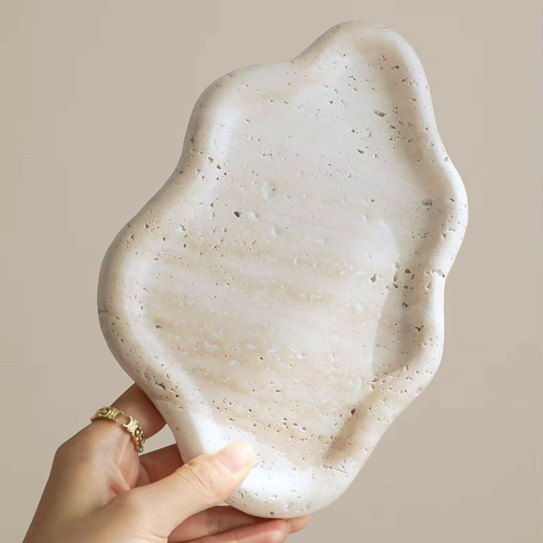 Bandeja de Piedra Irregular Cloud Travertino