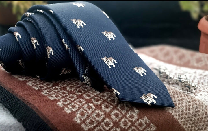 corbata seda bulldog