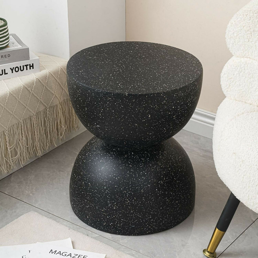 Mesa Lateral Piedra Luna Tempus Negro