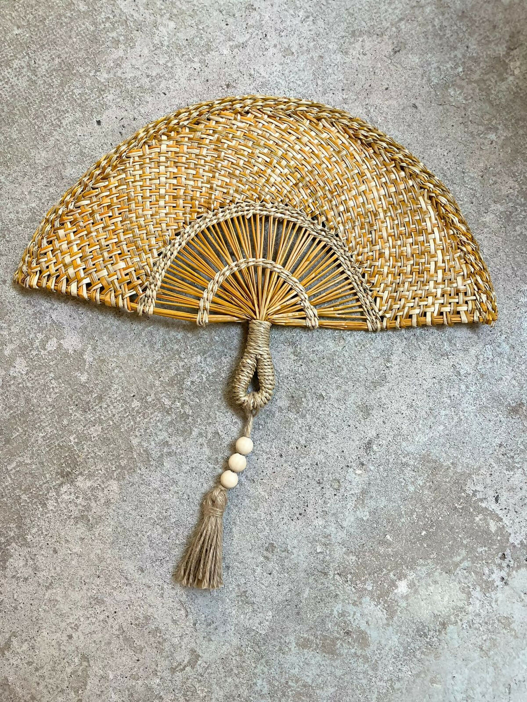 ABANICO AMARILLO JASPEADO