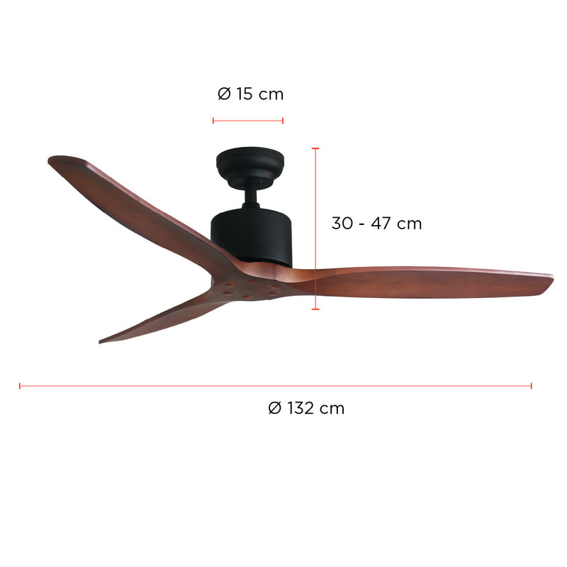 Ventilador de Techo Aviador Café Ajustable 52” PRIMATERM