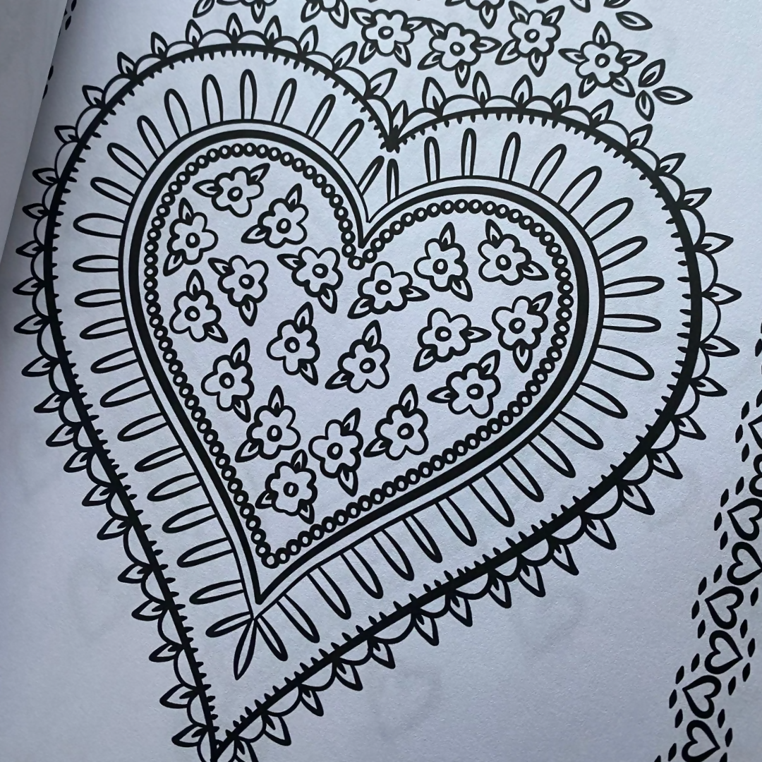 Libro para Colorear Corazones Mexicanos