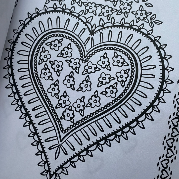 Libro para Colorear Corazones Mexicanos