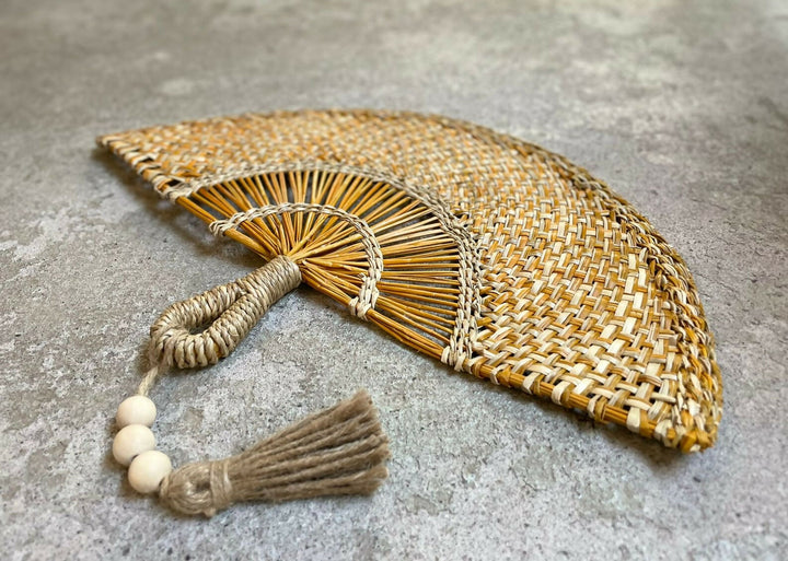 ABANICO AMARILLO JASPEADO