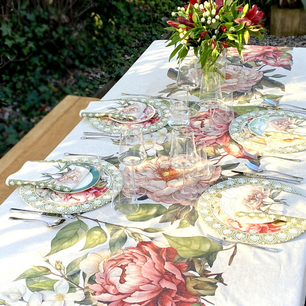 Mantel Camelia - Lino Poliester