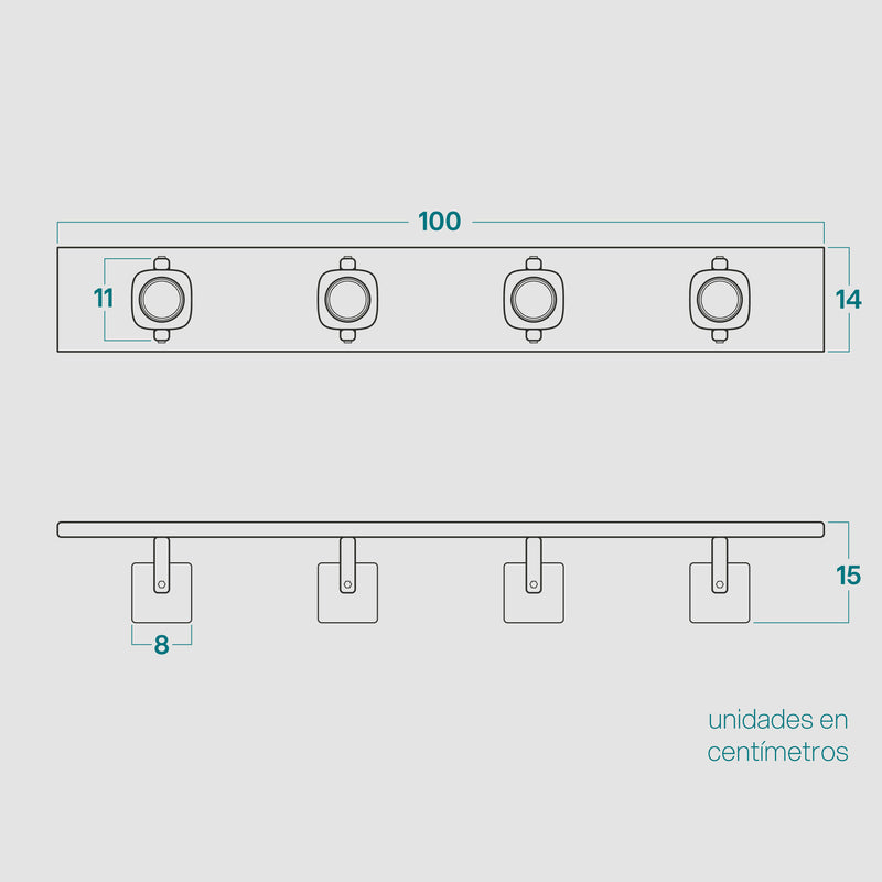 Dimensiones Set de Focos
