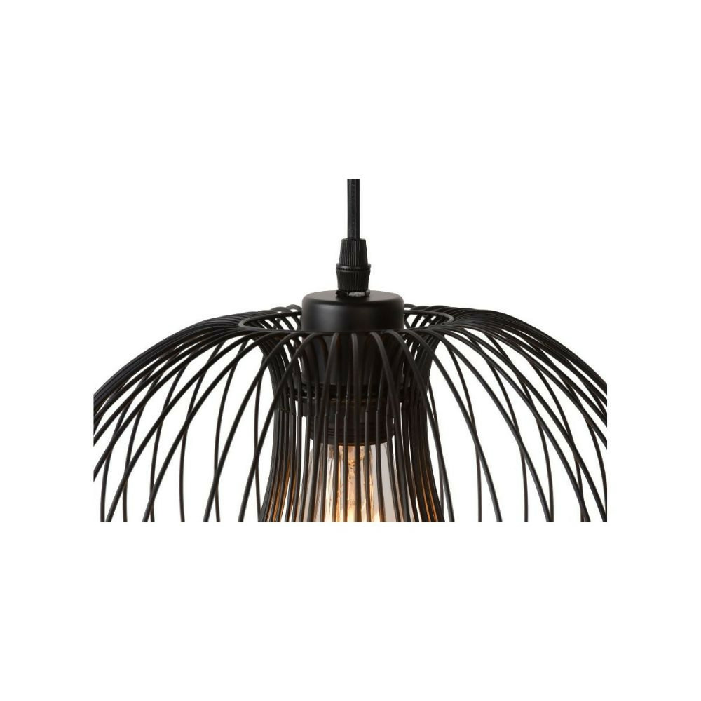 LAMPARA COLGANTE VINTI NEGRO 1xE27