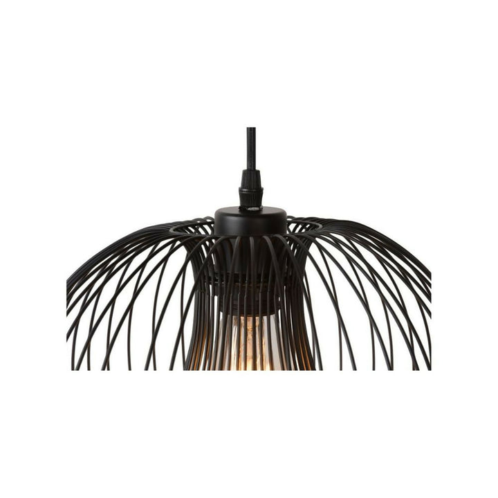 LAMPARA COLGANTE VINTI NEGRO 1xE27