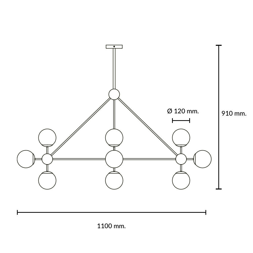 Lámpara Colgante Tagalo Negro