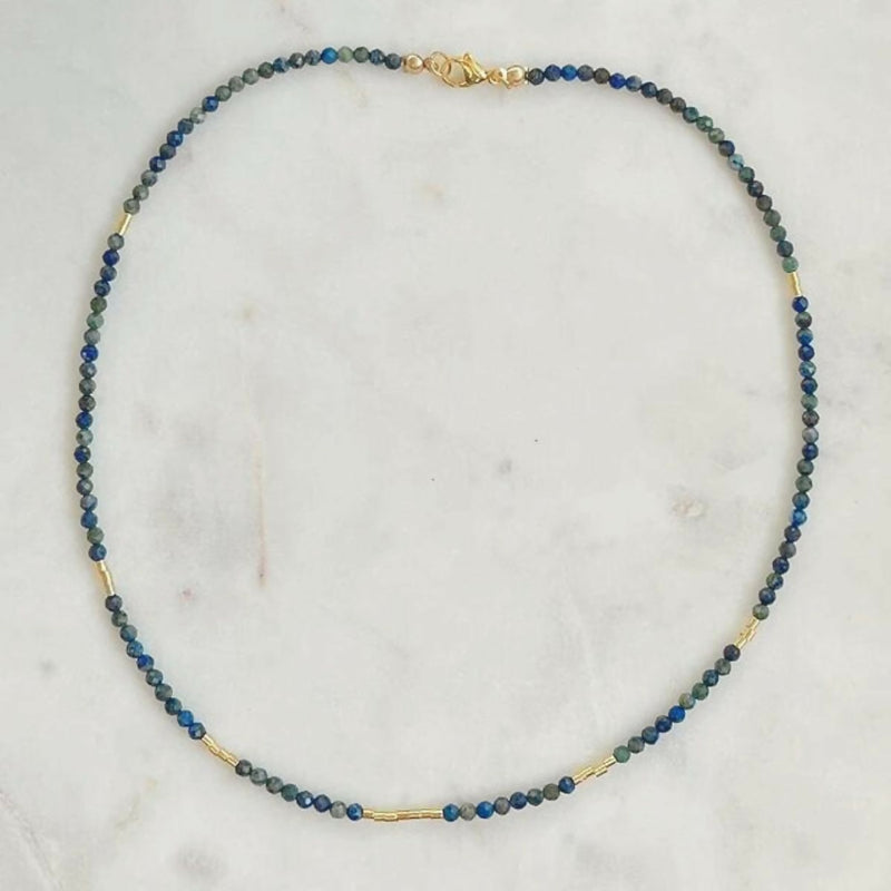 Collar Umma de Piedra Azurita