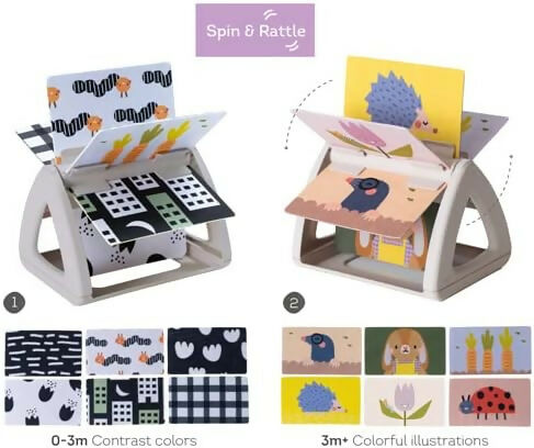 Libro Giratorio Blanco-Negro y Color