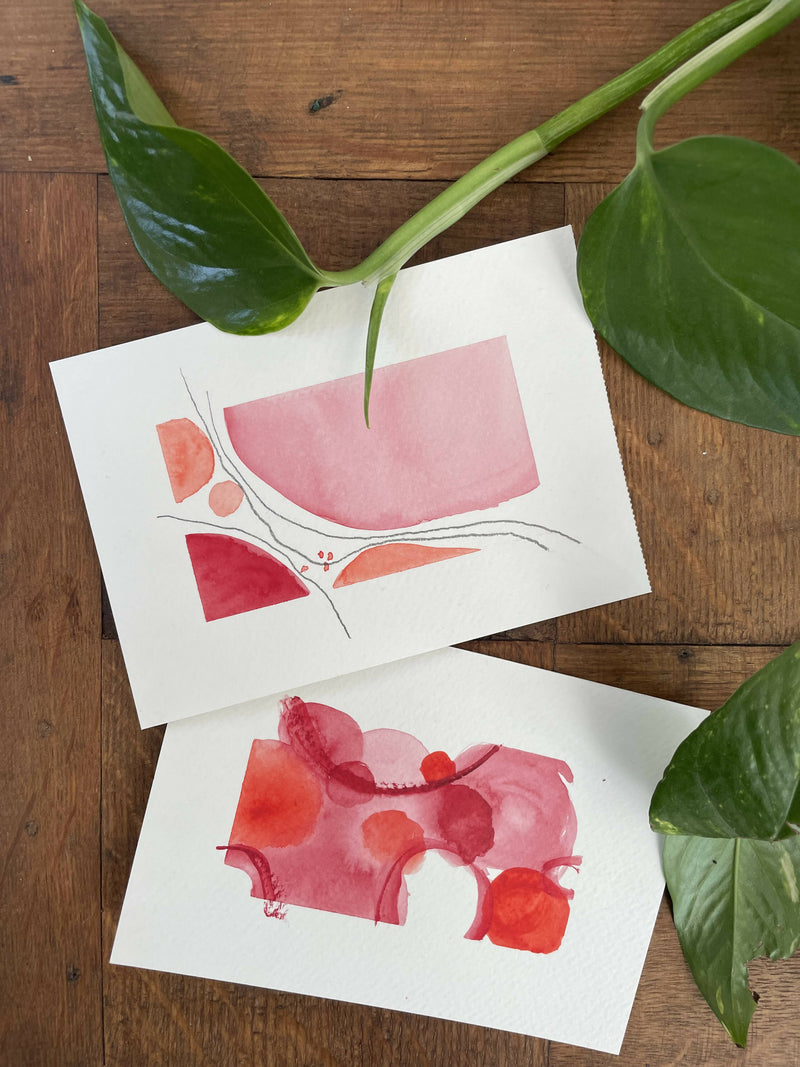 WaterColor Collection Laminas Red